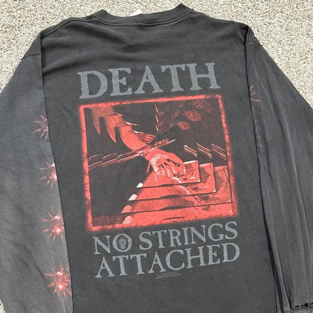 Vintage 1999 Cradle of Filth Death No Strings Attached Long Sleeve Shirt Mens XL - Picture 4 of 11